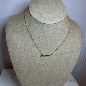 Stella&Dot Gold Plated “Mama” Necklace  - Like New/Never Worn/Display Only